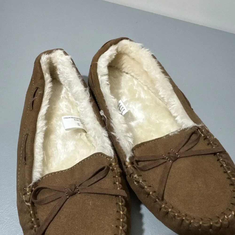 Cat & Jack Youth Girl's Shoes Slippers Slip On Brown Size 3